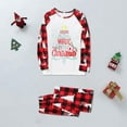 Family Christmas Pajamas Matching Sets Christmas Tree Light Print Light