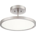 thumbnail image 3 of BLW1715W-Quoizel Lighting-Beltway - 30W 1 LED Semi-Flush Mount - 8 Inches high-White Lustre Finish, 3 of 7