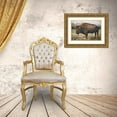 thumbnail image 3 of Mead, Adam 18x13 Gold Ornate Wood Framed with Double Matting Museum Art Print Titled - Solitary Bison IV, 3 of 4