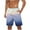 Blue1, variant on fatyb Beach Shorts for Men Gradient Print Casual Shorts Drawstring Lightweight Summer Fashion Shorts