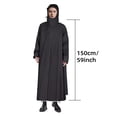 thumbnail image 5 of Shoreew Cycling Hooded Raincoat Waterproof Long Rain Jacket Reusable Men Women Ultralight Rainproof Thick Portable Outdoor Travel Poncho Rainwear, 5 of 7