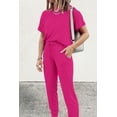 thumbnail image 3 of Conjunto Deportivo PRETTYGARDEN 2025 de Dos Piezas para Mujer, Color Rojo Rosado, Talla S, 3 of 6