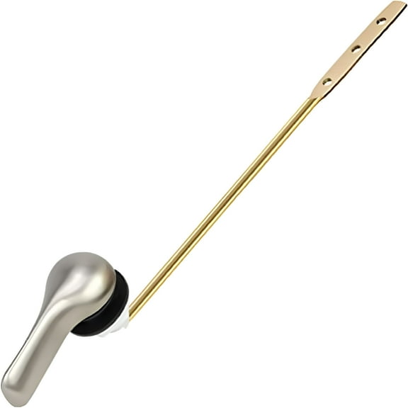 HIBIBUD Toilet Tank Flush Lever Handle with Nut Lock,Universal Toilet Handle Replacement for Most Toilets,Metal Handle and Premium Arm Lever (Front Mount)