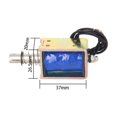 thumbnail image 2 of HUGFEGWE DC 12V 15N Push Push Pull Type Solenoid Electromagnet, 1A 10mm Stroke Open Frame Solenoid Electromagnet Linear Motion, JF-0837B-12V CJB91-112068, 2 of 7
