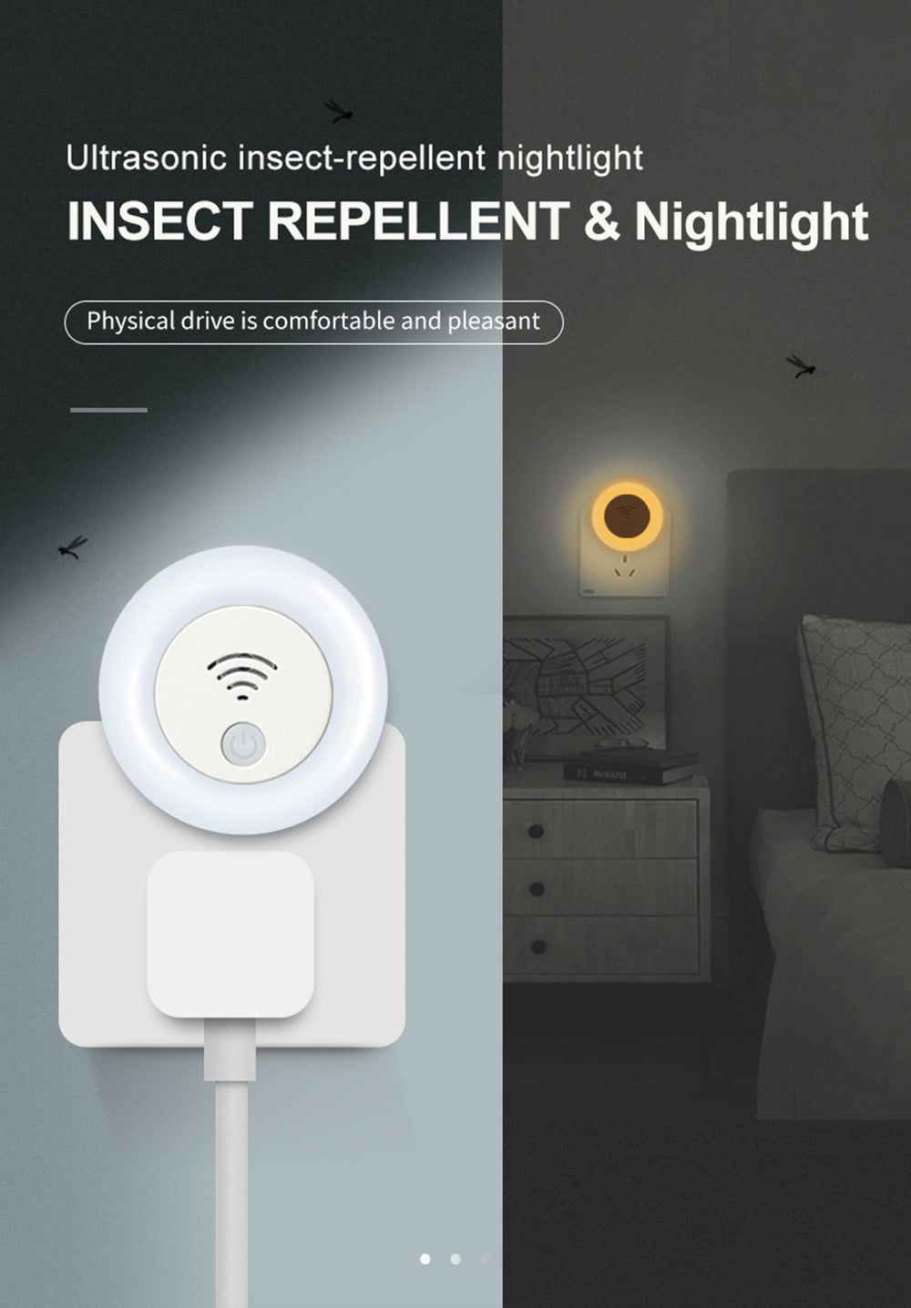 Ultrasonic Pest Repeller, 4 Pack Plug Inoor Pest Repeller for Control Mosquitoes, Rodents, Mosquito, Mouse, Cockroaches, Bug, Spider, Ant, Human and Pet