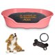 thumbnail image 1 of KE WOOW Cama Chica modelo premium para Perro, Gato, Conejo y otras Mascotas, Cesta de Plástico, Incluye Colchón Doble Cara con funda, lavable y Placa de Identificacion Personalizados, Color Rosa Kewoow Cama Plana con colchón personalizado, Chica, 1 of 10
