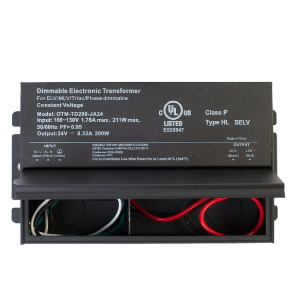 UL listed 24v 200w triac electronic dimmable LED driver