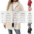 thumbnail image 3 of Fleece Jackets for Women Plus Size Hooded Long Sleeve Solid Color Warm Winter Coat Casual Thicken Fleece Lined Cardigan Outerwear, 3 of 8