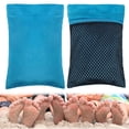 thumbnail image 2 of Large Sand Remover For Beach 7 Inch Sand Wipe Off Glove With Mesh Pocket Skin Friendly Sand Removal Powder Bag Beach Accessories Swimming Gear, 2 of 9