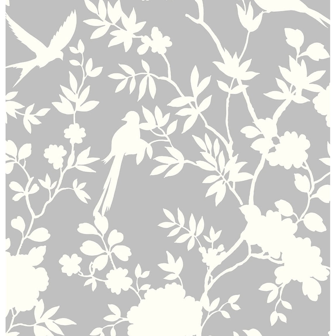 Luxe Haven Mono Toile Peel and Stick Wallpaper Harbor Mist
