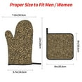 thumbnail image 2 of Salouo Leopard Print for Oven Mitts and Potholders BBQ Gloves-Oven Mitts and Pot Holders Non-Slip Cooking Gloves for Cooking Baking Grilling (4-Piece Set), 2 of 6