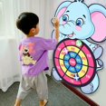 thumbnail image 2 of Dart Board Throw Ball Dartboard Target Sticky Ball.Cartoon Animal Target Game Panda Cow Two Piece For Children, 2 of 7