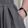thumbnail image 4 of Baggy Wide Leg Pants Girls Cotton Barrel Pants Sun Protection Mosquito Proof Mid Waisted Balloon Pants with Pockets 5-15Y Gray, 4 of 7