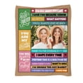 thumbnail image 4 of Personalized Bestie Photo Blanket, BFF Gifts for Women - Custom Picture Throw for Best Friend, Graduation Gift,30"x40", 4 of 6