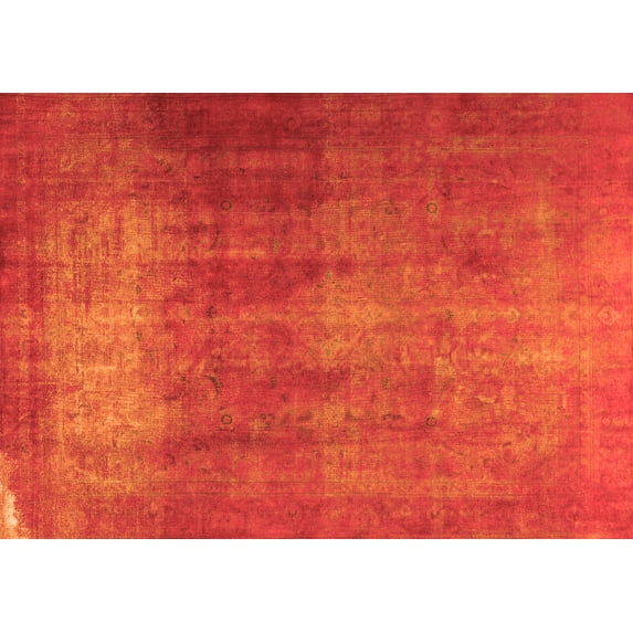 Ahgly Company Indoor Rectangle Persian Orange Traditional Area Rugs, 2' x 5'