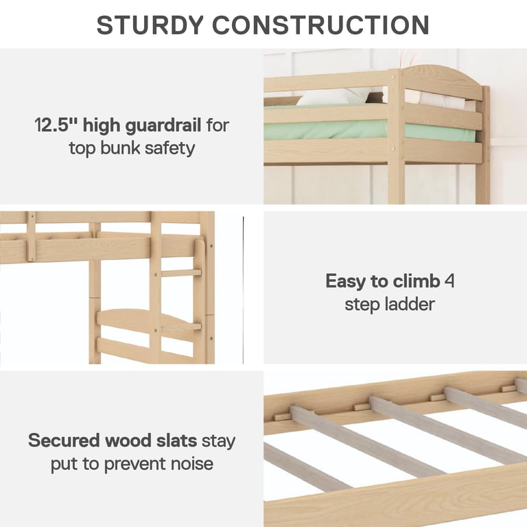 Better Homes & Gardens Leighton Twin-over-Twin Convertible Bunk Bed photo 6