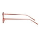 thumbnail image 5 of Gafas de sol vintage con espejo cuadrado anti-UV, gafas de metal, gafas rojas rojo, 5 of 9