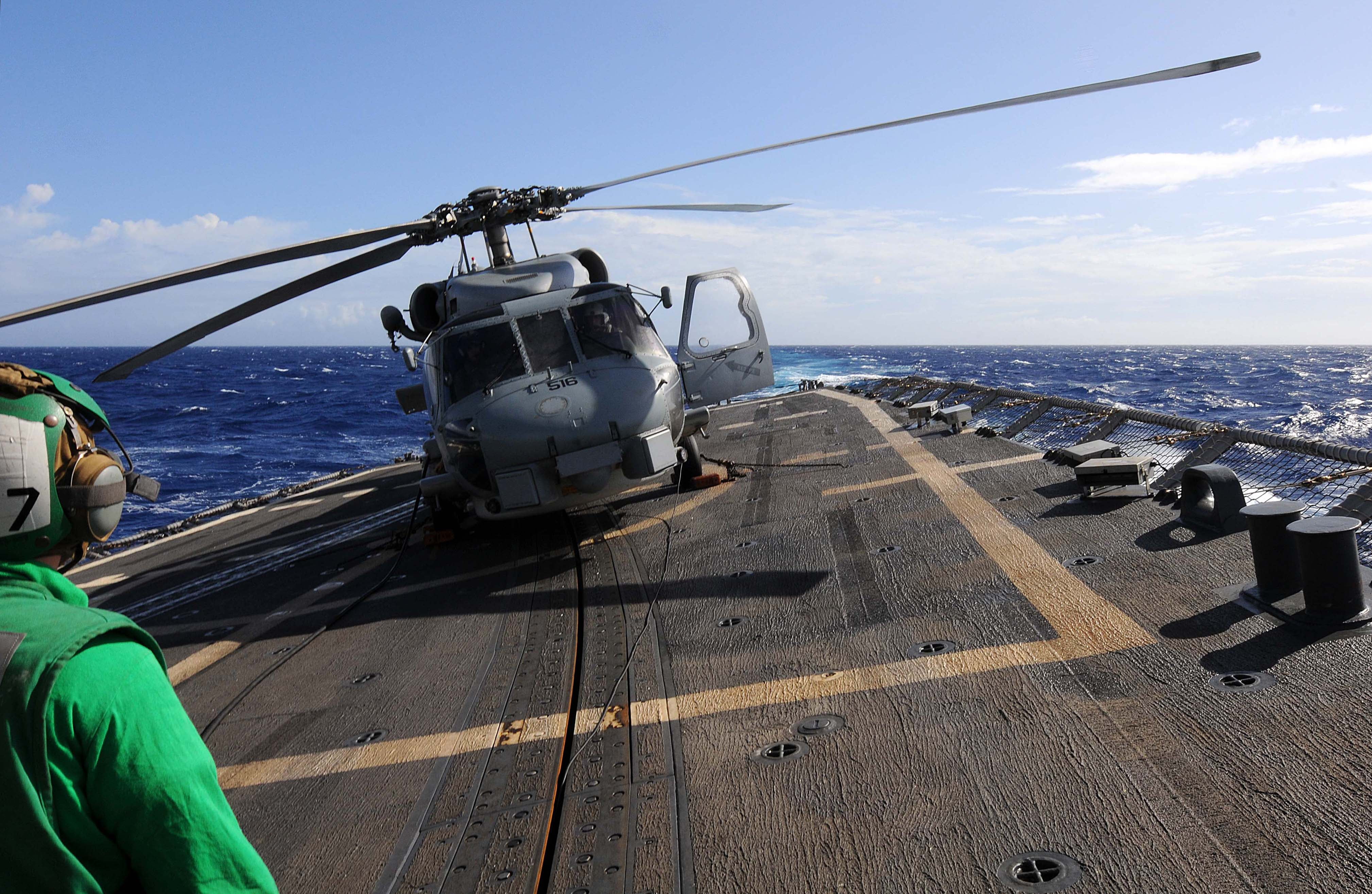 LAMINATED POSTERAn SH60B Sea Hawk helicopter assigned to Helicopter