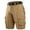Khaki, variant on Shorts for Men Male Summer Shorts Pockets Cargo Sports Pocket Button Pants Size:35