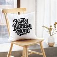 thumbnail image 5 of LALILO Throw Pillow Covers Modern Brush Lettering Happy Birthday Cushion Cover 18" x 18", 291 Pack, 5 of 6