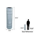 thumbnail image 5 of YINGYING 36.02" Tall Floor Vase, Octagonal Decorative Mirror Vases, Glass Vases for Artificial Plants and Pampas Grass, 5 of 6