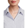 thumbnail image 2 of Time and Tru Women's Button Front Shirt, 2 of 5