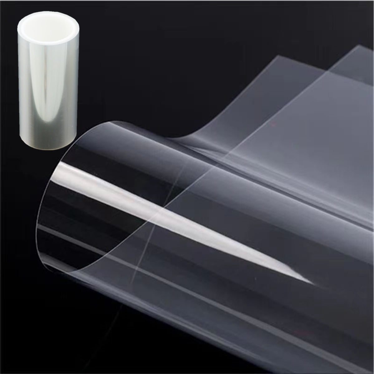 ZHluja 12inchs x 40ft Rolls 4mil Transparency Blank Stencil Sheets Material,Clear Acetate Sheet Mylar Sheet for Cricut,Cutting Paper,Template Craft Plastic