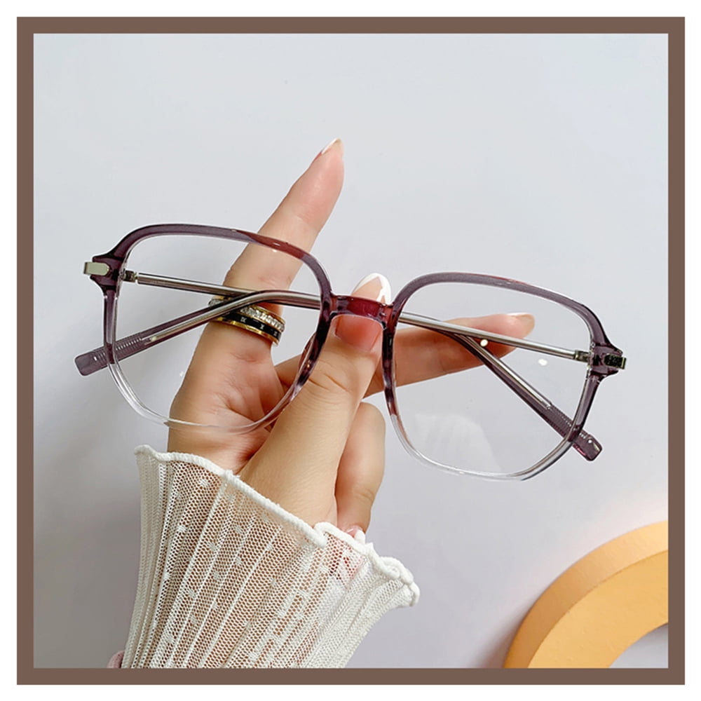 Stylish Oversized Rim Computer Glasses Lightweight Blue Light Blocking