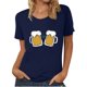 thumbnail image 1 of Blusa de mujer Oktoberfest Camiseta de cuello redondo Estampado de verano Jersey de manga corta Camiseta de mujer para hombre Tops Camisa Pompotops  hfajkhk136062, 1 of 1