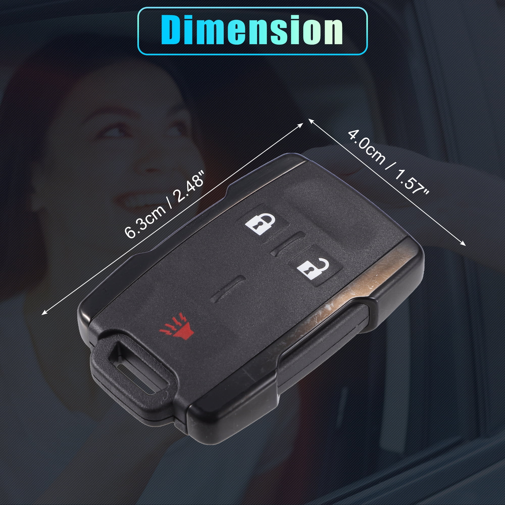 Unique Bargains 1 Set M3N32337100 315Mhz OBD2 Key Programmer Tool with Keyless Entry Remote Key Fob for GMC Sierra 14-18