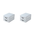 thumbnail image 1 of Organizador de caja de escritorio Matsuzay 2 capas blanco 2Conjunto, 1 of 6