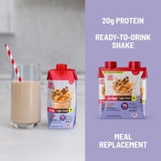 SlimFast High Protein 20g Energy Ready To Drink Meal Replacement Shake Coffee House Caramel Latte, 11oz, 12ct
