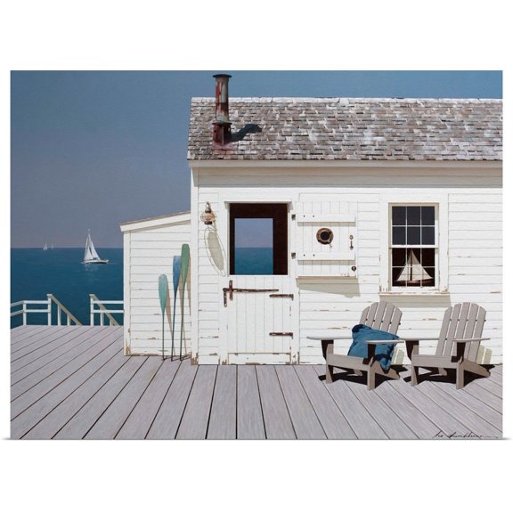 Great BIG Canvas | Rolled Zhen-Huan Lu Poster Print entitled Dock House