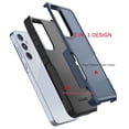 thumbnail image 3 of Samsung Galaxy A55 5G Case with Tempered Glass Screen Protector, Tekcoo Heavy Duty Rugged Shockproof Full Body Protective 2-IN-1 Phone Case Cover for Galaxy A55 5G, Dark Blue, 3 of 8