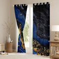 thumbnail image 3 of jejeloiu Modern Fluid Artwork Black Out Curtains,Marble Pattern Curtains Pack of 2 (42x63 Each),Gold Sequin Print Bedroom Curtains For Teens,Microfiber Bedroom Decor, 3 of 6