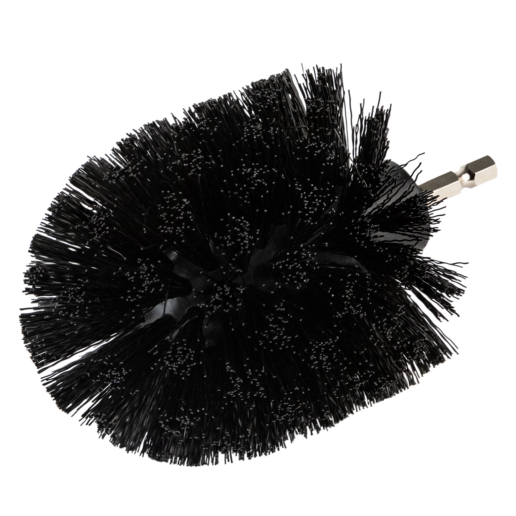 Hyper Tough Nylon Scrub Brush Cleaning Attachments for Power Drills, 3-Piece, Black 41026