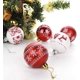 thumbnail image 5 of Juego de 24 Adornos de bolas de Navidad irrompibles Sincero 6 cm color rojo blanco, 5 of 8