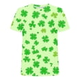thumbnail image 4 of Blczomt 2026 Mens Short Sleeve Shirt St Patricks Day Green Irish Shirt Big and Tall Shamrock Clover Graphic Summer Top, 4 of 5
