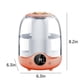 thumbnail image 3 of Humidificadores de 3 litros para dormitorio, difusores de aceite de vapor frío, humidificadores para plantas y viveros, humidificadores para habitaciones grandes con duración de hasta 10 horas y luz d, 3 of 9