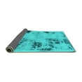thumbnail image 2 of Ahgly Company Indoor Square Persian Turquoise Blue Bohemian Area Rugs, 6' Square, 2 of 4