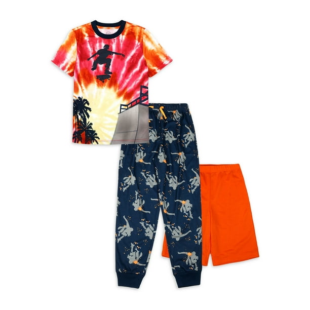 Wonder Nation Wonder Nation Boys Pajama Sleep Set, 3Piece Set, Sizes
