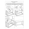 thumbnail image 6 of 5-Piece Bar Table and Chairs Set with Storage Shelves, Dining Table Set with Backless Stools, Counter Height Table Set for Kitchen Living Room, Dining Room, Game Room, Dark Brown, 6 of 8