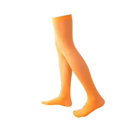 

1 Pair 52 cm Overknee Thigh High Socks JK Personality Comfortable Non Preppy Style Warm High Thigh Stockings Orange