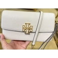 thumbnail image 5 of Tory Burch Women's Britten Pebble Chain Wallet Wristlet Crossbody Bag In Delicate PINK, 5 of 7