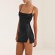 thumbnail image 3 of Vestido corto camisola para mujer vestido sin mangas con purpurina vestido de cóctel con correas ajustables, 3 of 7