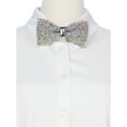 thumbnail image 4 of INSPIRE CHIC Womens Bow Tie Fine Diamonds Shiny Collar Adjustable Bow Tie Colorful 2, 4 of 5