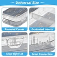 thumbnail image 4 of Plastic Pencil Box Large Capacity Pencil Boxes Clear Boxes with Snap-Tight Lid Stylish Office Supplies Storage Organizer Box Twinkling Stars and Constellations, 4 of 7