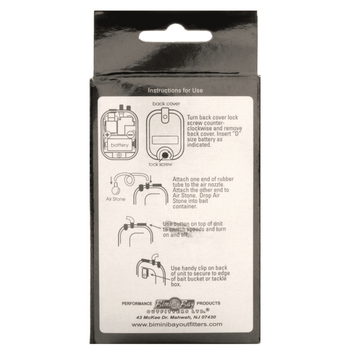 Tsunami Baitwell Air Pump – 2-Speed, Water-Resistant Design