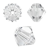 Swarovski Bicone Crystal Beads Item #5328/#5301 Crystal Color 6mm Size - 36 Pieces