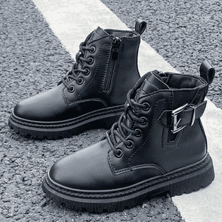 

Girls Casual Vintage Martin Boots Thickened Thermal Comfortable High Top Boots For Winter